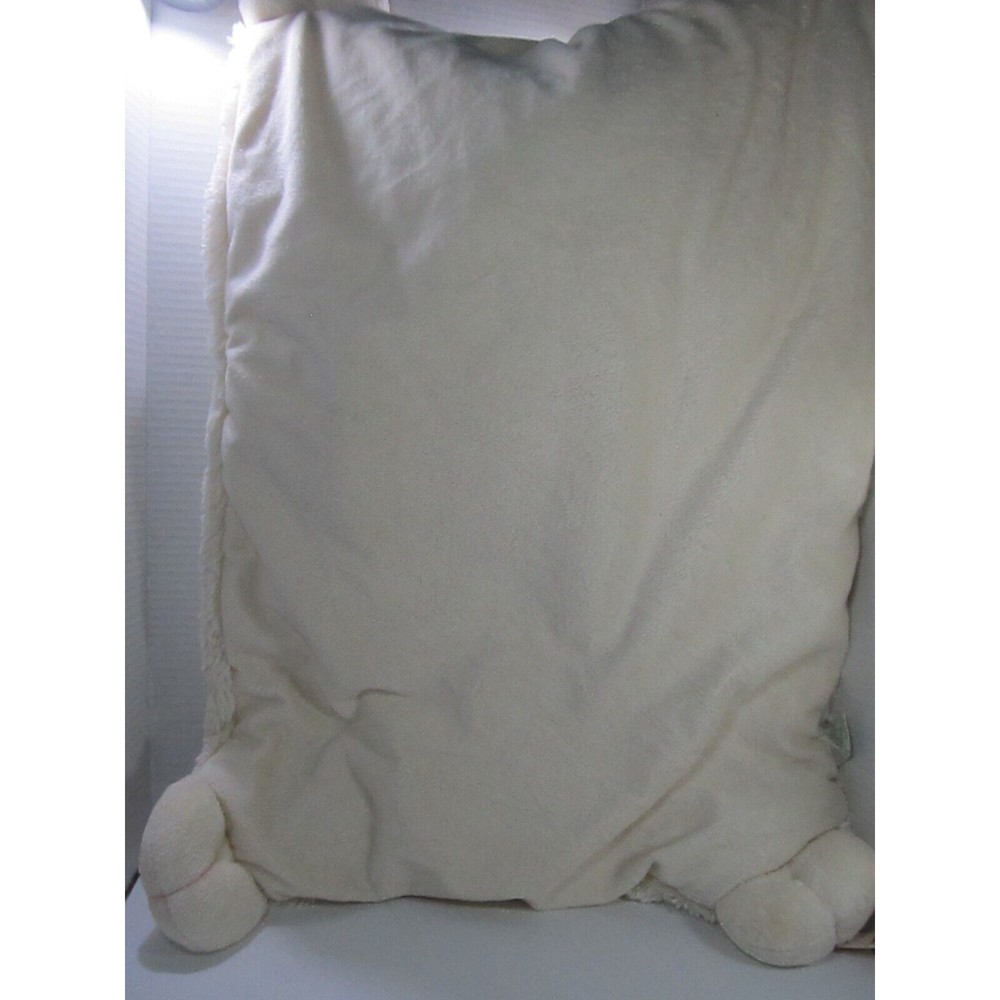 Baby Bearington Lamb White Security Safety Baby Plush Blanket large size 28"x19" - Picture 6 of 11